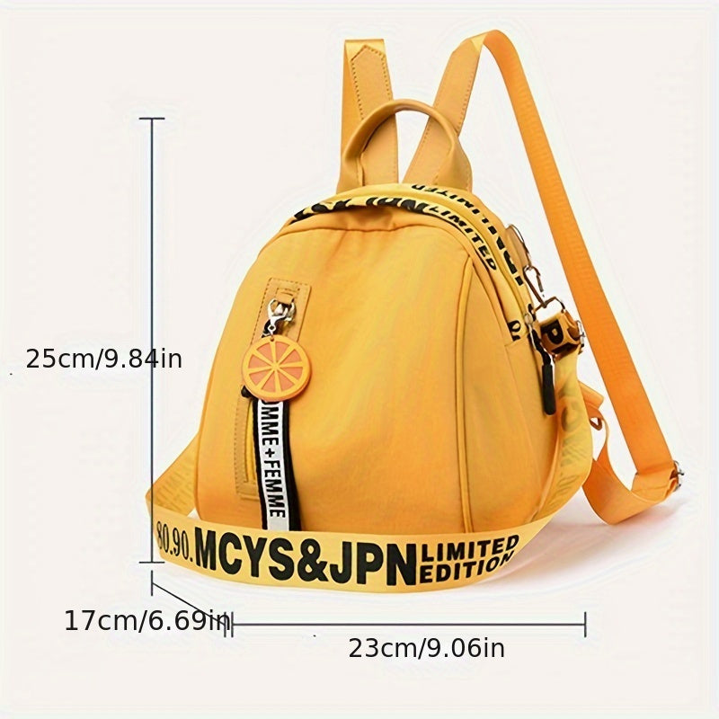 MezyTicky Women's Backpack, Lemon Decorative Shell Bag, Girl Casual Shopping Oxford Cloth Bags