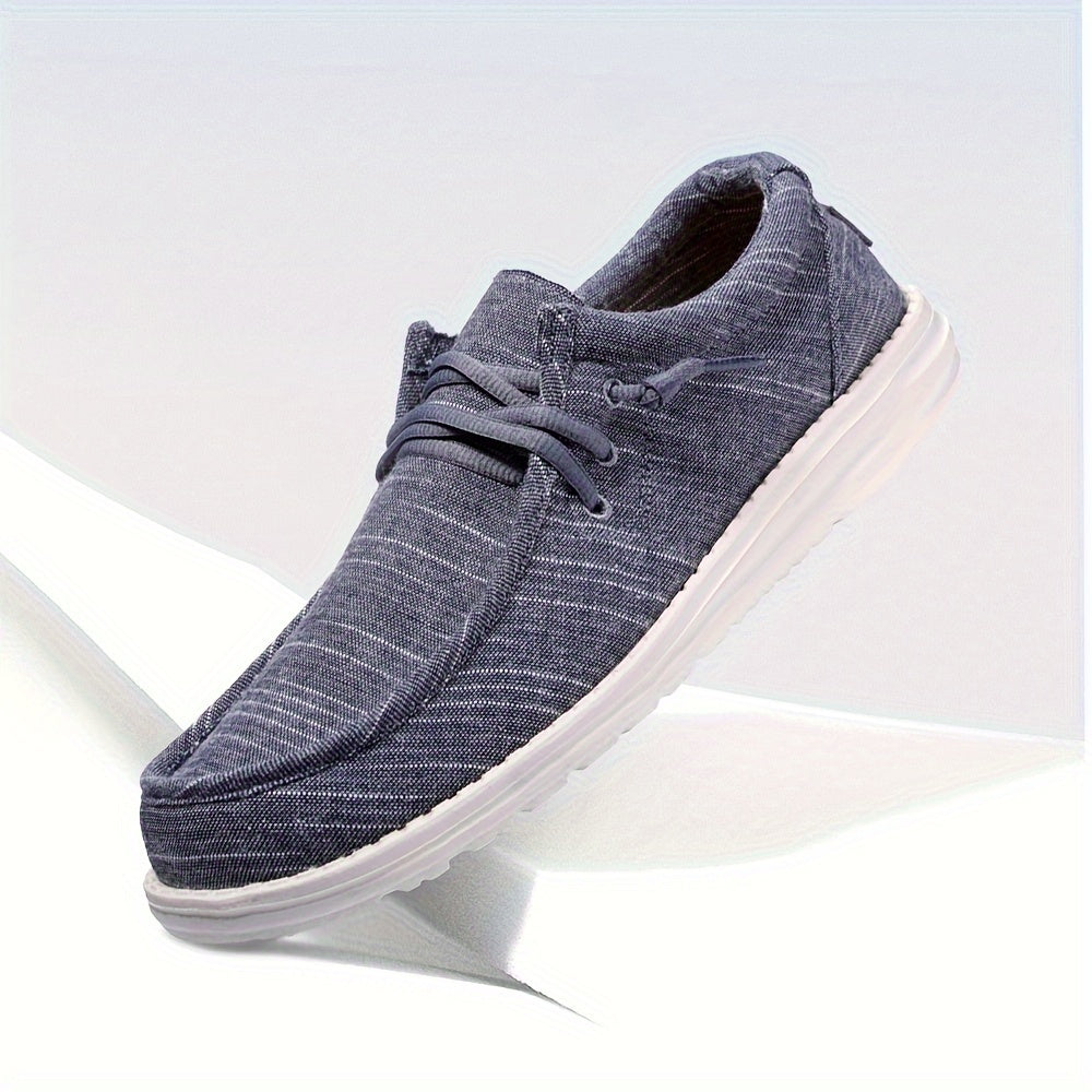 Mens Denim Loafers - Ultra-Breathable, Super Casual Slip-On Shoes for Walking, Comfortable Sneakers for Daily Wear and Outdoor Activities