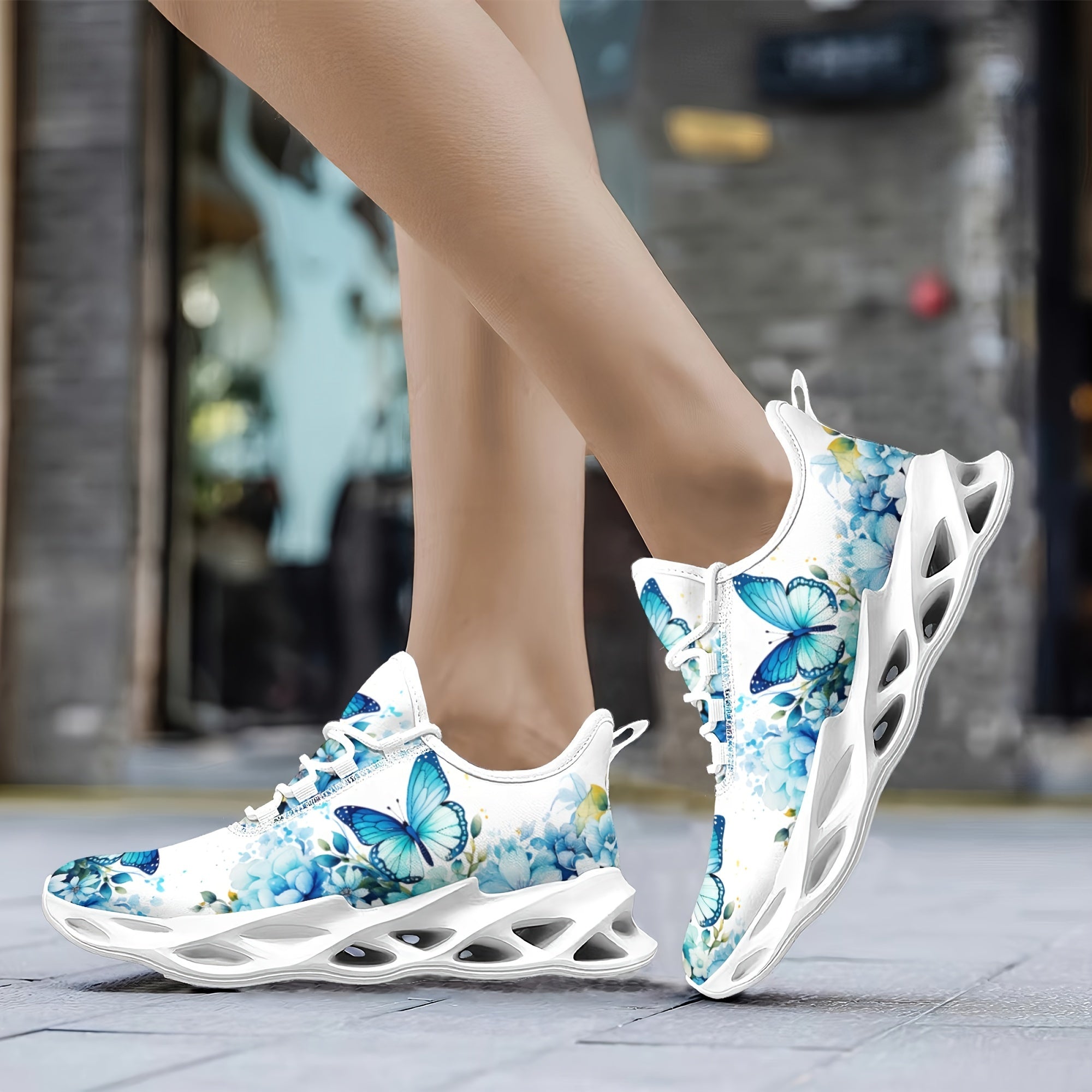 Trendy Butterfly Theme Ladies' Shoes - Thick Sole, Lightweight, Blade Design, Summer Must-Have, Hot Selling in Europe and America, Popular among Fashionistas